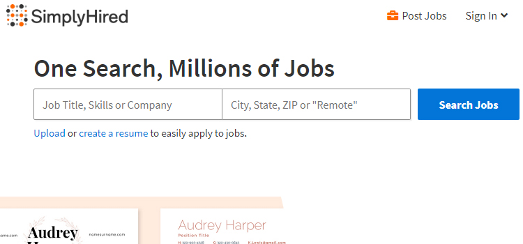 SimplyHired, Best websites for posting jobs