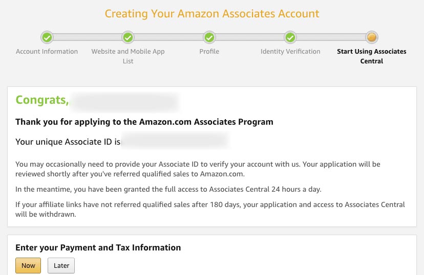 How to Amazon Affiliate program unique Associates ID